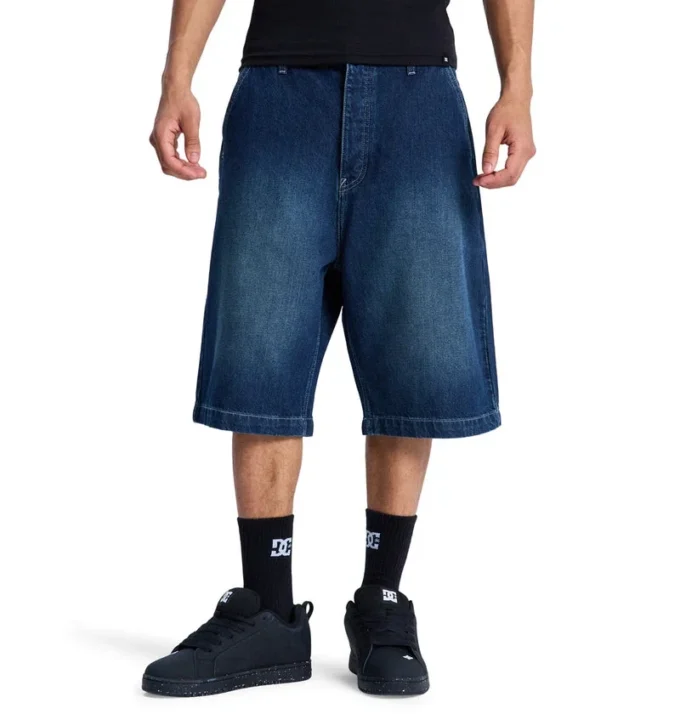 Short en jean baggy pour homme