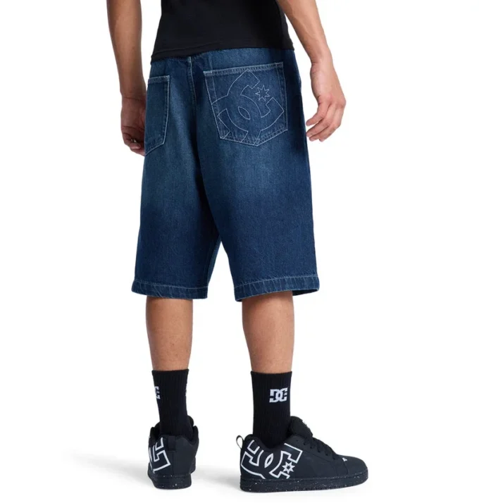 Short en jean baggy pour homme